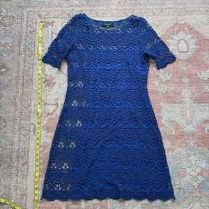 Lauren Ralph Lauren Blue Lace Dress